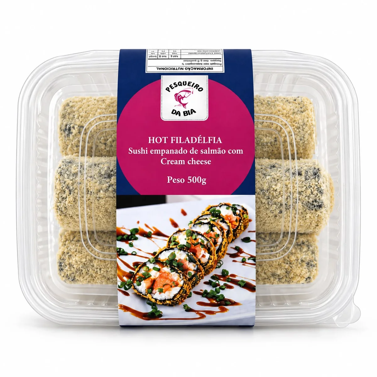 Hot Filadélfia — Sushi de Salmão com Cream Cheese
